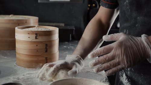 有关乳胶手套, 厨师, 手的免费素材视频
