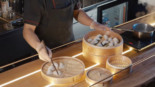 有关中国菜, 亚洲食品, 厨师夹克的免费素材视频