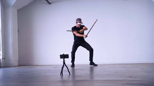 有关＃室内, vr眼镜, 三脚架的免费素材视频