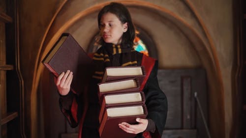 有关儿童, 哈利波特, 严肃的免费素材视频