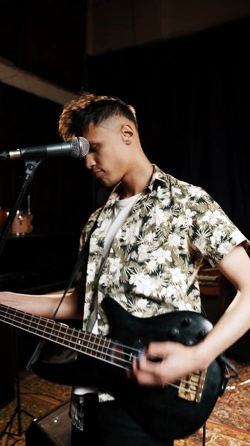 有关人, 低音吉他, 仪器的免费素材视频