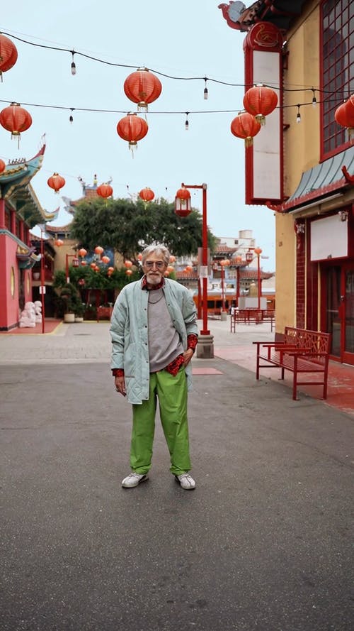 有关中国灯笼, 人, 唐人街的免费素材视频