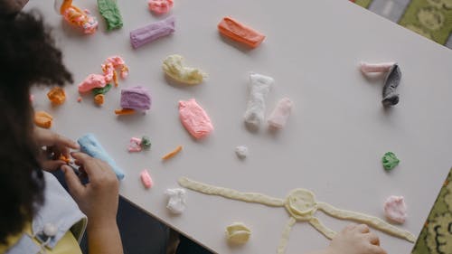 有关俯视图, 小孩, 特写的免费素材视频