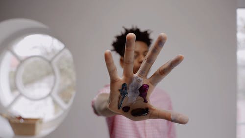 有关儿童, 涂料, 室内的免费素材视频