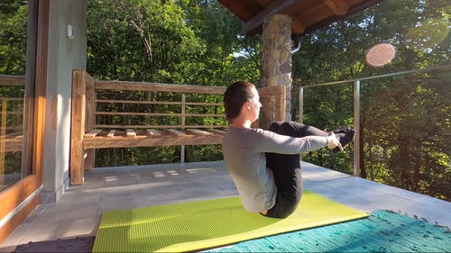 有关伸展, 健身, 坐的免费素材视频