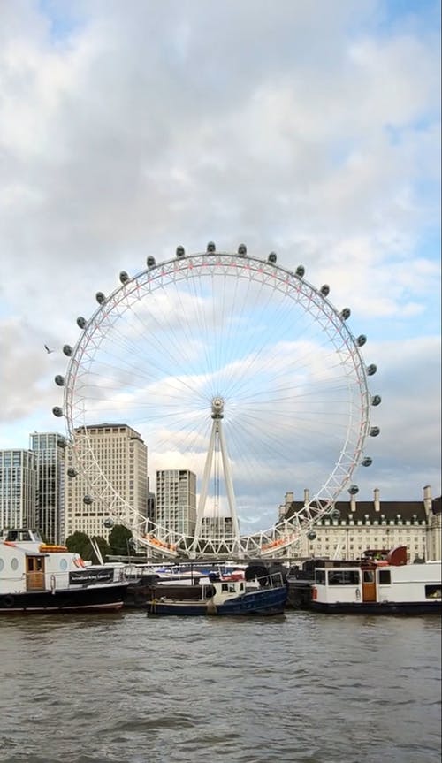 有关伦敦眼, 停泊, 千年轮的免费素材视频