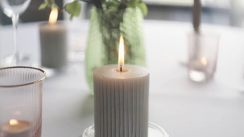 有关工厂, 摆饰, 点燃的蜡烛的免费素材视频