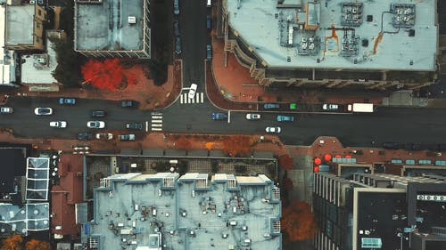 有关交通, 俯视图, 城市的免费素材视频