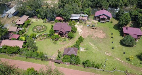 有关农村, 弧光, 房子的免费素材视频