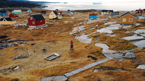 有关小城, 房子, 景观的免费素材视频