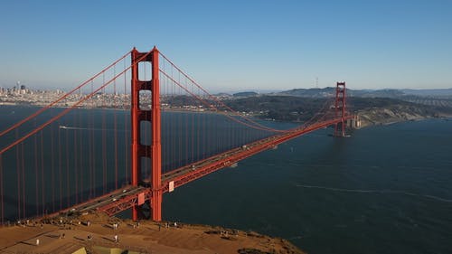 有关加州, 加州的金门大桥, 吊桥的免费素材视频