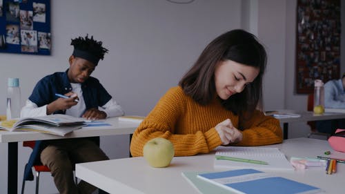 有关同学, 图书, 坐的免费素材视频