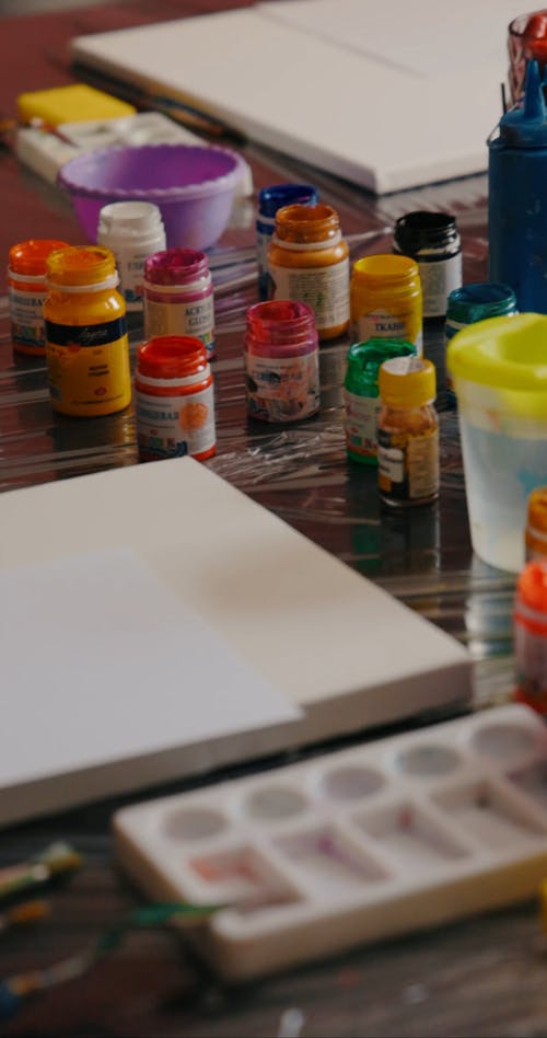 有关各种, 垂直视频, 涂料的免费素材视频