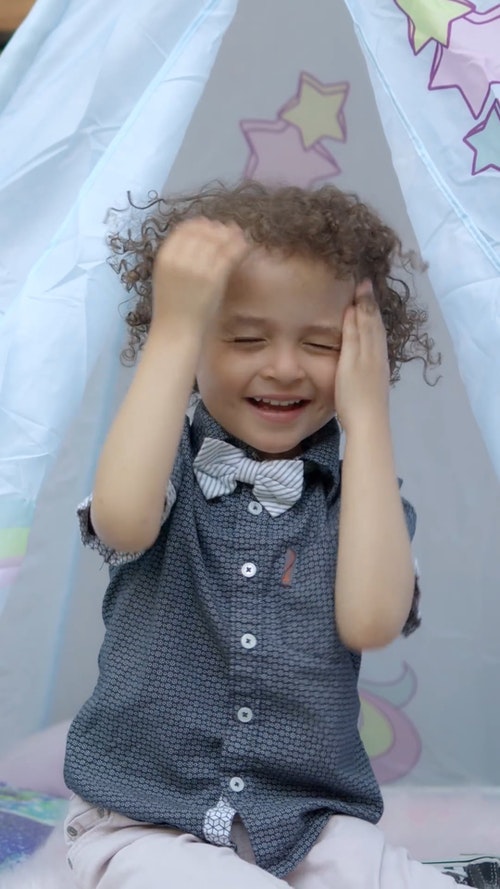 有关儿童,垂直视频,帐篷的免费素材视频