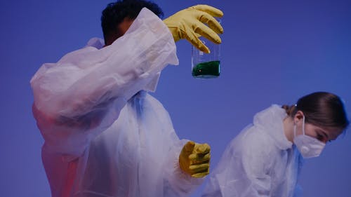 有关个人保护设备, 人, 化学家的免费素材视频