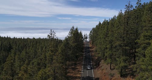 有关多云的, 山路, 广大的免费素材视频