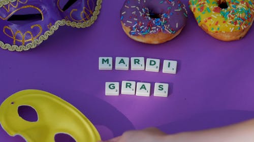 有关化装舞会, 拼字游戏瓷砖, 特写的免费素材视频