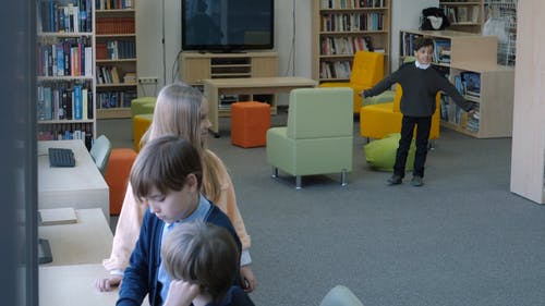 有关初级, 图书馆, 多样化的免费素材视频