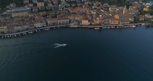 有关俯视图, 停泊, 城镇的免费素材视频