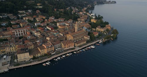 有关俯视图, 停泊, 城镇的免费素材视频