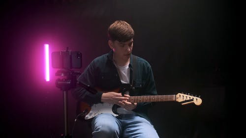 有关光, 吉他课, 在线课程的免费素材视频