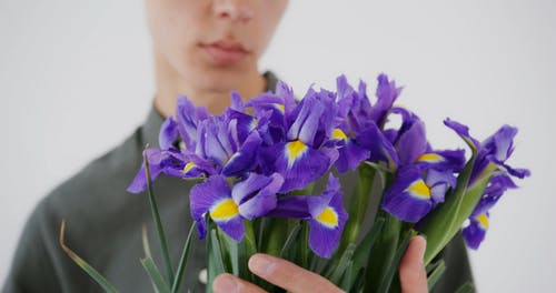 有关一束鲜花, 人, 握住的免费素材视频