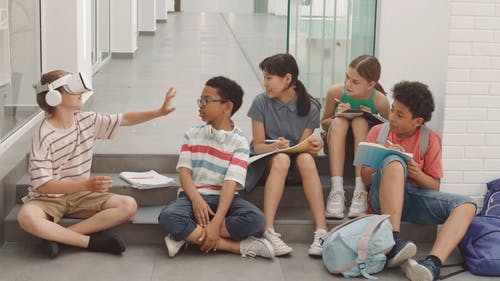 有关vr耳机, 一起, 到达的免费素材视频