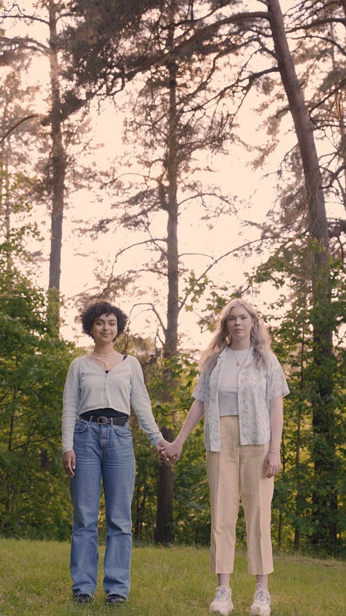 有关一对, 垂直视频, 女性的免费素材视频