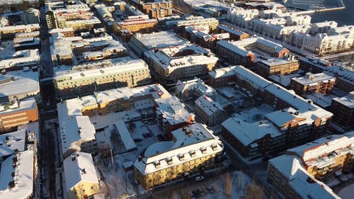 有关冬季, 城市, 大雪覆盖的免费素材视频