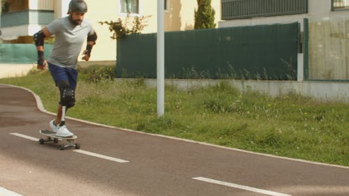 有关人, 假腿, 滑板的免费素材视频