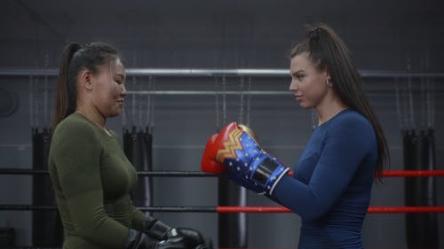 有关女性, 拳击场, 拳击手的免费素材视频