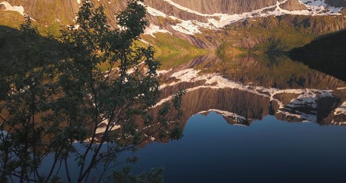 有关反射, 山, 水体的免费素材视频