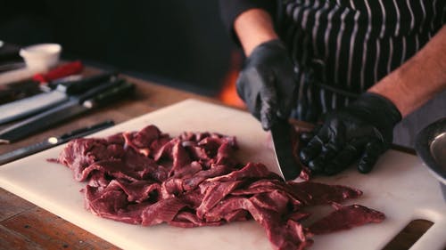 有关切片, 切菜板, 厨师的免费素材视频