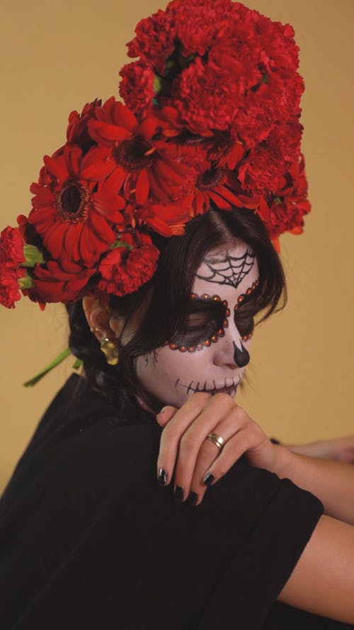 有关dia de muertos, 化妆, 卡特里娜的免费素材视频