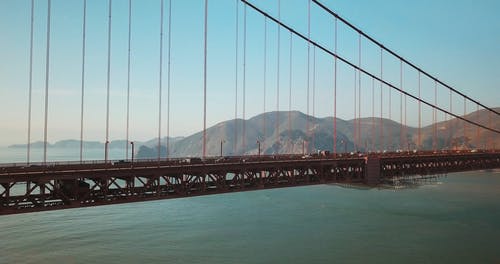 有关交通系统, 加州的金门大桥, 吊桥的免费素材视频