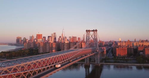 有关吊桥, 城市, 基础设施的免费素材视频