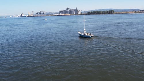 有关帆船, 户外, 汽船的免费素材视频