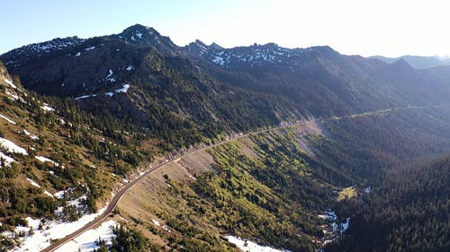 有关冬季, 山, 山路的免费素材视频