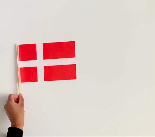 有关丹麦, 旗子, 特写的免费素材视频