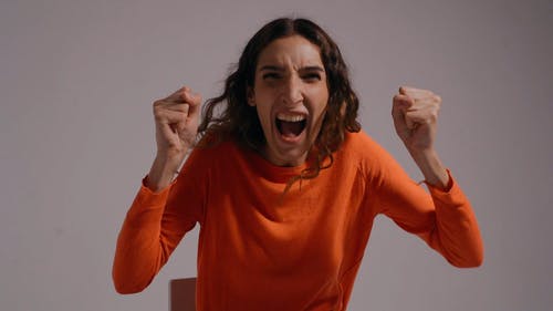 有关反应, 叫喊, 女人的免费素材视频