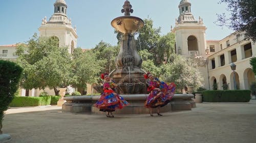 有关cinco de mayo, 传统服装, 喷泉的免费素材视频
