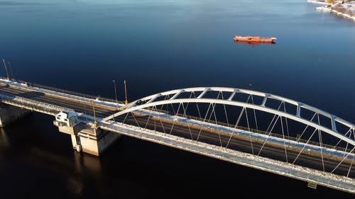 有关基础设施, 桥, 空中镜头的免费素材视频