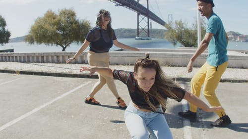 有关嘻哈, 在海边, 快乐的免费素材视频