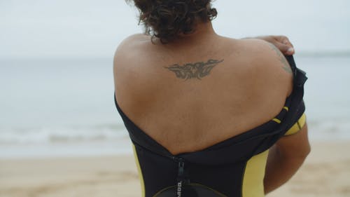 有关人, 岸边, 後视图的免费素材视频