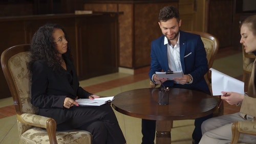 有关人,同事,坐的免费素材视频