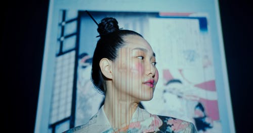 有关人, 化妆, 投影的免费素材视频