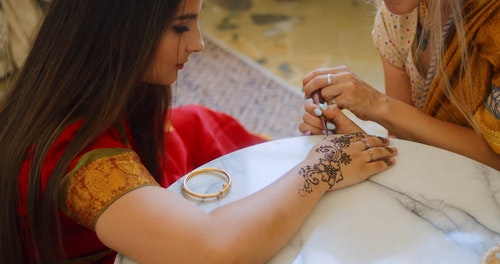 有关传统,手,指甲花纹身的免费素材视频