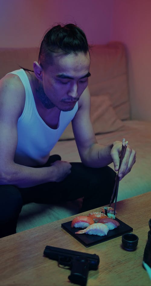 有关亚洲食品, 人, 吃的免费素材视频