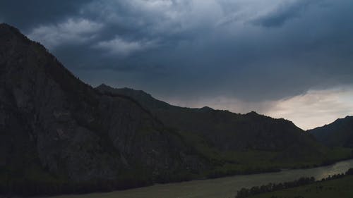 有关多云的, 天空, 山的免费素材视频