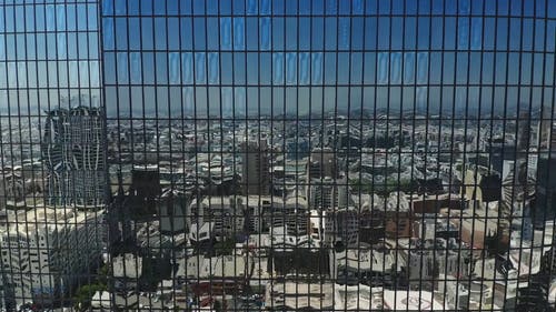 有关摩天大楼, 无人空拍机, 玻璃建筑的免费素材视频